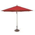 Simply Shade SimplyShade SSUWA811SS-A5403 Ibiza 11 ft. Sunbrella Wood & Aluminum Umbrella  Tangerine SSUWA811SS-A5403